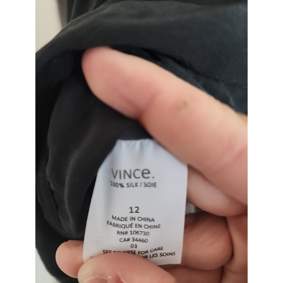 Vince 100‎ Percent Silk Vince Women's Top Size 12 - Picture 7 of 7